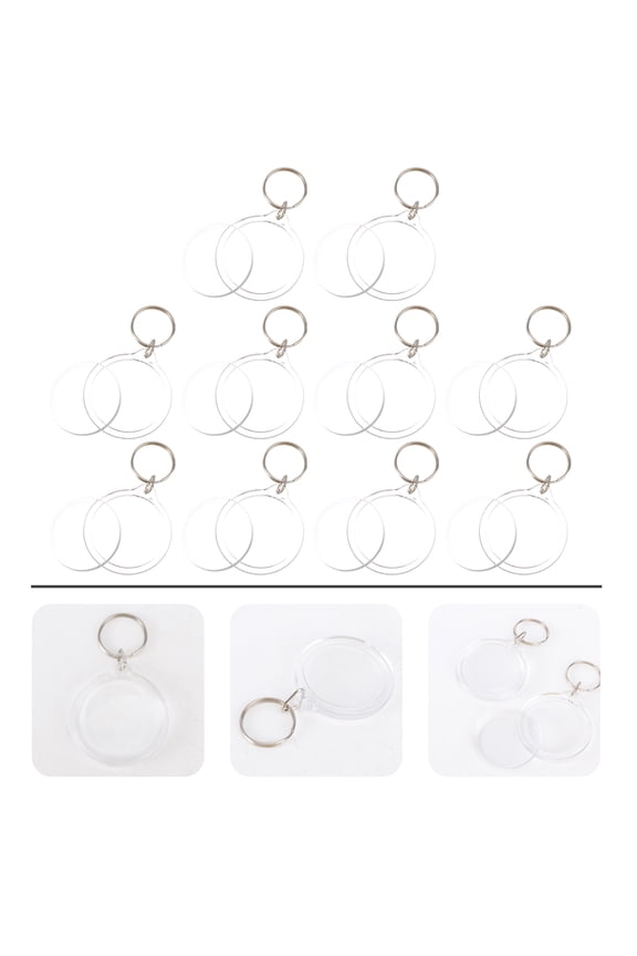 10Pcs Blank Insert Frame Keychain for Members