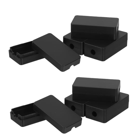 Phenofice 10Pcs Compact Black Plastic Cable Organizer Box for Outdoor Electrical Junction and Wiring