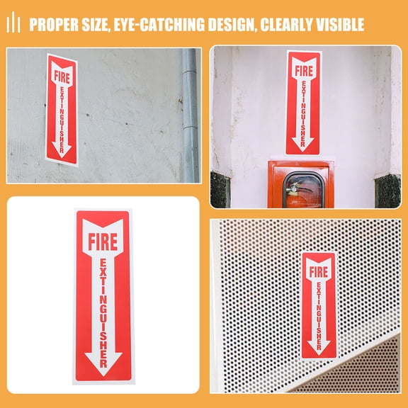 Phenofice 10-Pack Sign Stickers Adhesive Decals for Office, Retail, Restaurant Safety and Emergency Use