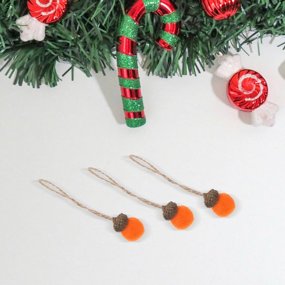 Phenofice Realistic Felt Pine Cone and Acorn Ornaments for Christmas Tree and Seasonal Home Decor Accents