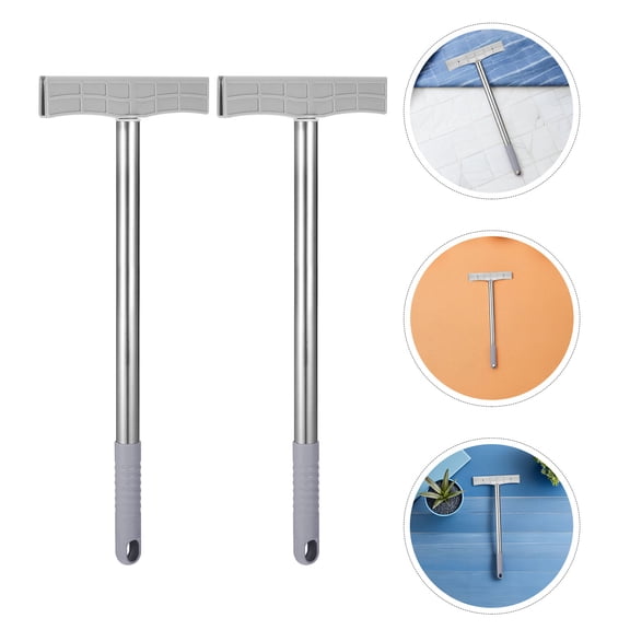 Phenofice 10Pcs Portable Metal Sign Stick with Double Sided Holder for School Pickup and Advertising Display
