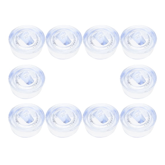 Phenofice 10Pcs Sink Drain Plug Rubber Transparent for Mopping Basin 1.4x1.4x0.8in