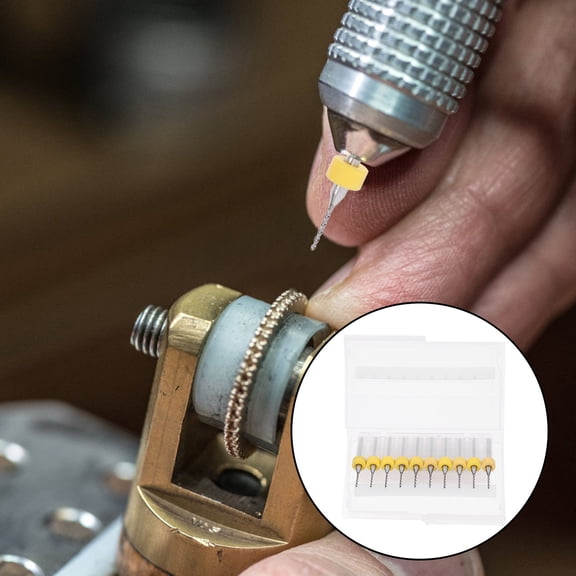 Phenofice 10Pcs Small Drill Bit Set Tungsten Steel For Hobbyists Cnc Mould Making