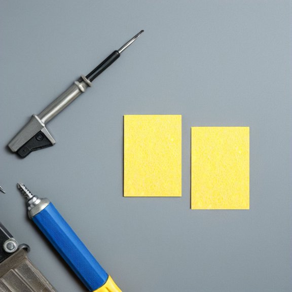 Phenofice 10Pcs Soldering Iron Sponge Cleaner Pad Yellow Stackable Design for Efficient Tip Maintenance