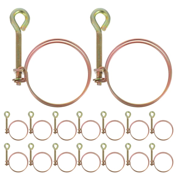 Phenofice 12Pcs Steel Hose Clamp Design Clamps for Water Hose Pipe Securing Solutions