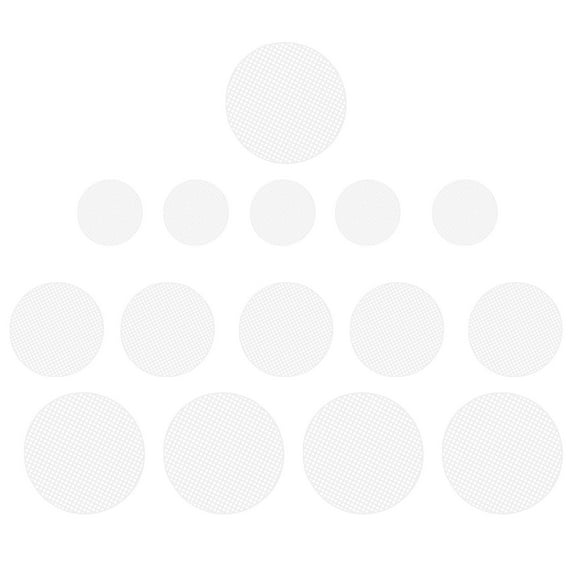 Phenofice 15Pcs Plastic Round Grid Sheets for Bag Bottoms White 11.5X4.5In Coaster