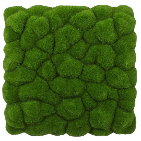 Phenofice 1Pack Flocking Artificial Moss Square Shape Wall Decal for Indoor Use 32x0.1in