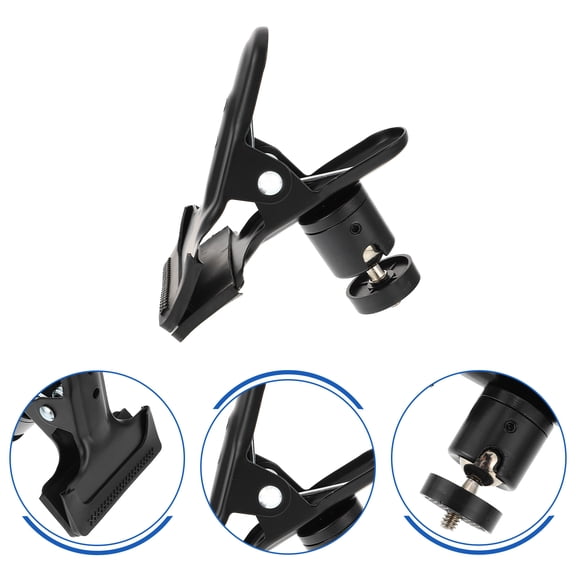 Phenofice 1Pack Photography Clamp Mount for Camera Equipment and Swivel Ball Head 3.93x3.14x3.14 Inch
