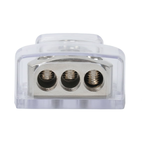 Phenofice 1Pack Zinc Alloy Block for Car Audio Installation Transparent Rectangular 5.8x4.8x2.9in