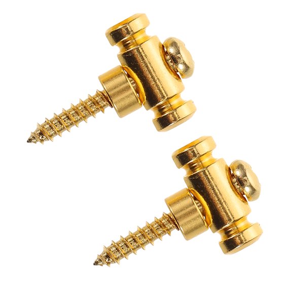 Phenofice Brass Guitar String Retainer for Electric Bass - 1 Pair with Improved Stability and Sleek, Design