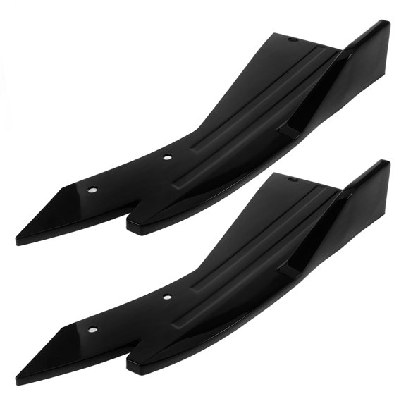 Phenofice 1 Pair Black ABS Rear Bumper Diffuser for Car - Automotive Exterior Styling Accessory