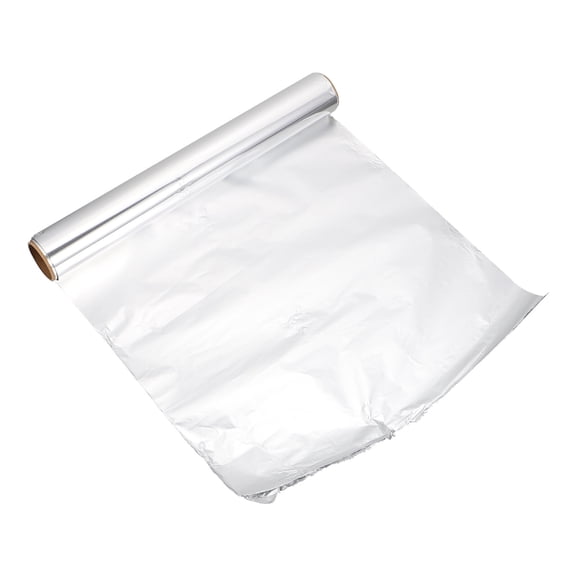 Phenofice 1Pc Baking Tin Foil Roll Plated Silver High Temperature Resistant for Meat Cooking