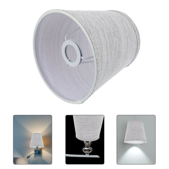 Phenofice Grey Lampshade Light Bulb Cover Dust Resistant for Living Room, 1 Piece Decorative Lamp Shade