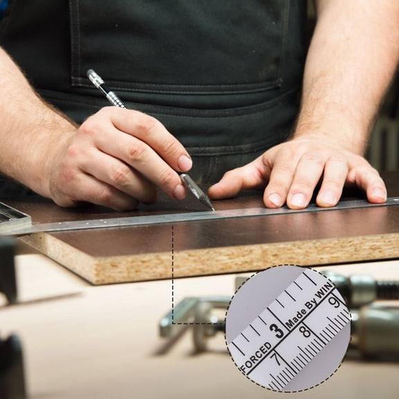 Phenofice Self-Adhesive Measuring Tape Ruler , Stick to Desk, Wall, or Other for Easy Measuring