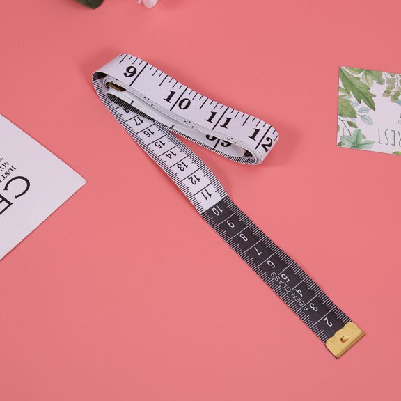 Phenofice 1Pc White Foot Inch Tape Measure with Fiberglass Strands for Stretch Resistant Precision
