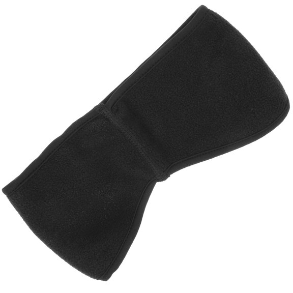 Phenofice 1Pcs Black Polar Fleece Ear Cover for Winter Running and Cycling