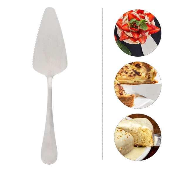 Phenofice 1Pcs Cake Servers Set Serrated Edge Stainless Steel for Birthday and Wedding