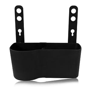 Phenofice Black Plastic Car Cup Holder Organizer, 1 Piece Rectangular Drink Holder for Back to School and Travel Use