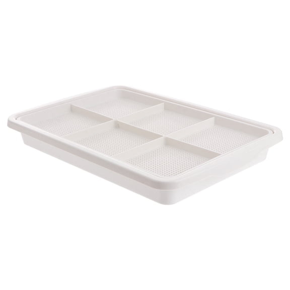 Phenofice 1Pcs Flat Bottom Plastic Nursery Pots for Preventing Waterlogging and Storage 30x20x4.7cm