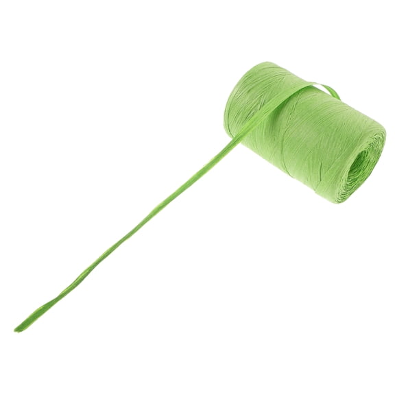 Phenofice 1Pcs Raffia Paper String in Grass Green for Baking Bag Ties and DIY Projects 300M per Roll