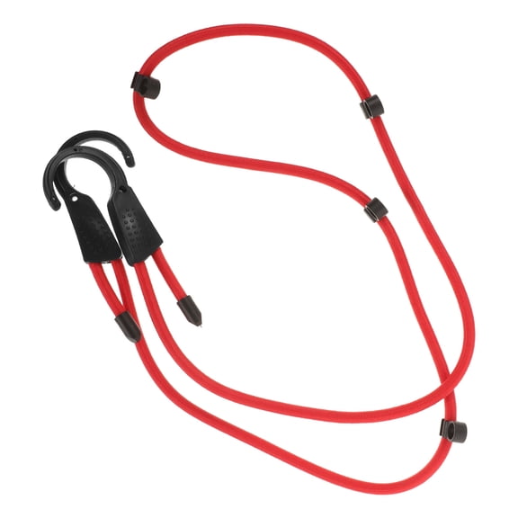 Phenofice 1Pcs Red Abs Portable Drying Line for Camping Gear 54.3x2.1x0.5in