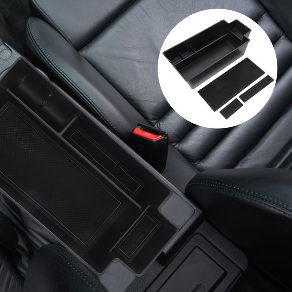 Phenofice 1Pcs Rogue Armrest Storage Organizer In Black For Car Console Organizer And Impact Resistance