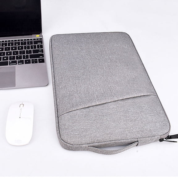 Phenofice Shoulder Laptop Bag 1Pc Light Grey Computer Storage Pouch for Business Professionals and Students