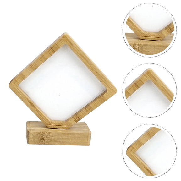 Phenofice Bamboo Picture Display Frame Natural Light Brown for Decor Use 1Set
