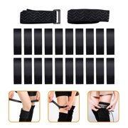 Phenofice Anti-Slip Boot Straps Black Polyester for Thigh High Boots 1Set
