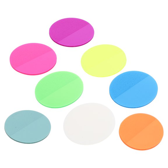 Phenofice 1Set Compact Multi Function Memo Pads Round Shape with Pet Note Stickers