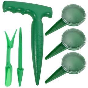 Phenofice Green Plastic Seed Spreader Tool with Adjustable Distance Control for Gardening - 1 Set