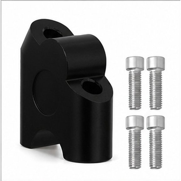 Phenofice 1Set Motorbike Handlebar Riser with Black Aluminum Clamp and Mount Adapter for Comfortable Riding