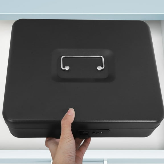 Phenofice 1Set Savings Bank for Adults Rectangular Stainless Steel with Password Protection