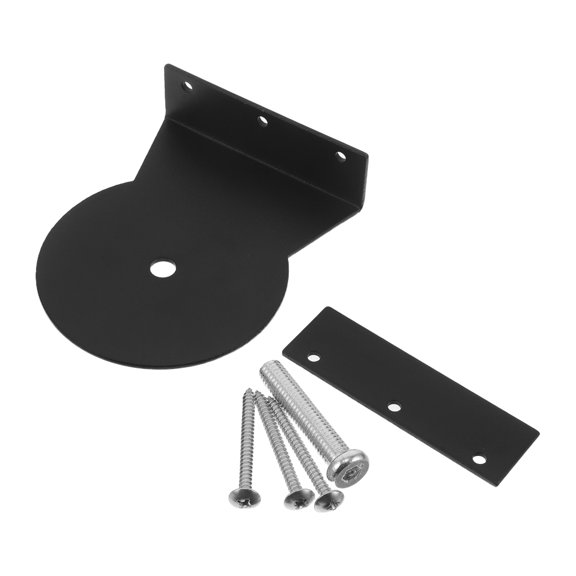 Phenofice 1Set Universal Cat Tree Accessories Black Metal Wall Brackets for Secure Climbing Post Fixation