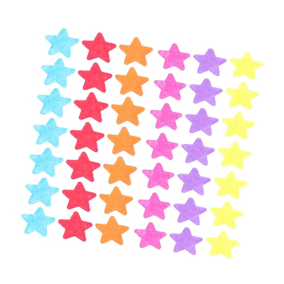 Phenofice 200Pcs Coloful Non-Woven Pads Star Shaped for Diy Projects Crafts