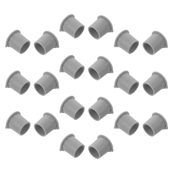 Phenofice 20Pcs 1 Inch Deck Anchor Plugs Weatherproof Pool Fence Hole Covers in Grey for Secure Outdoor Use