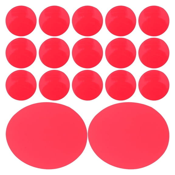 Phenofice 20Pcs Adhesive Warm Light Diffuser Film Red Color Correction Sheets for Home and Theater Lighting