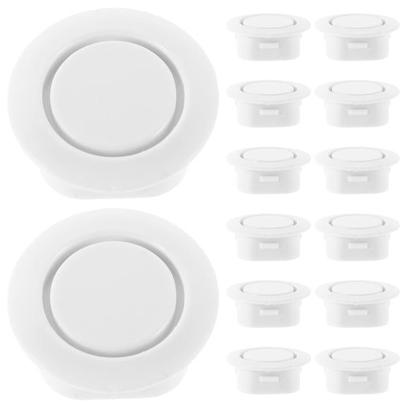 Phenofice 20Pcs Car Bumper Cap Rubber Stoppers Plugs Easy Installation White Automotive