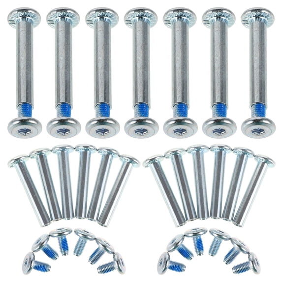 Phenofice Bearing Replacement Screws Skating Wheel Screw Silver 20Pcs