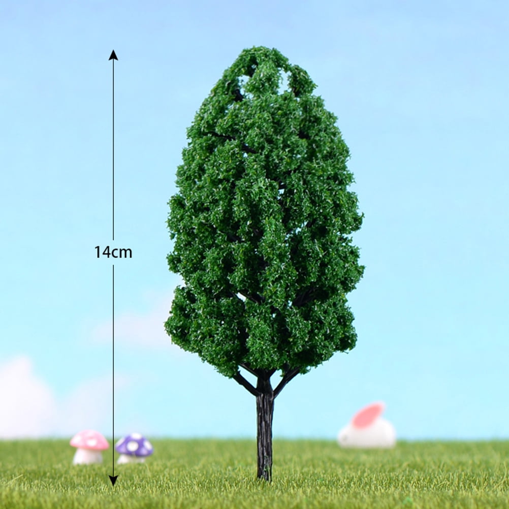 Phenofice 20Pcs Mini Model Trees Green Landscape Tree for Desk and ...