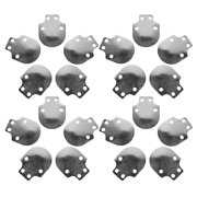 Phenofice 20Pcs Stainless Steel Medieval Scale Mail Plates for Crafting Larp and Theater Costume Projects