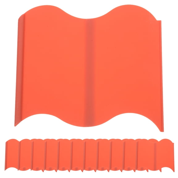 Phenofice 20Pcs Waterproof Red Garden Edging Border for Lawn Landscape and Pathway Decoration