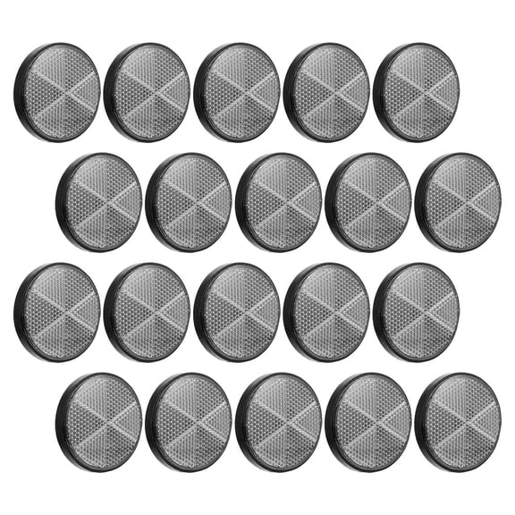 Phenofice 20-Pack Magnetic Car and Motorcycle Reflectors Plastic Warning for Enhanced Nighttime Visibility