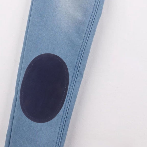 Phenofice 2Pair Blue Faux Suede Clothing Elbow Patches for Casual Sweaters, Smooth Surface Finish