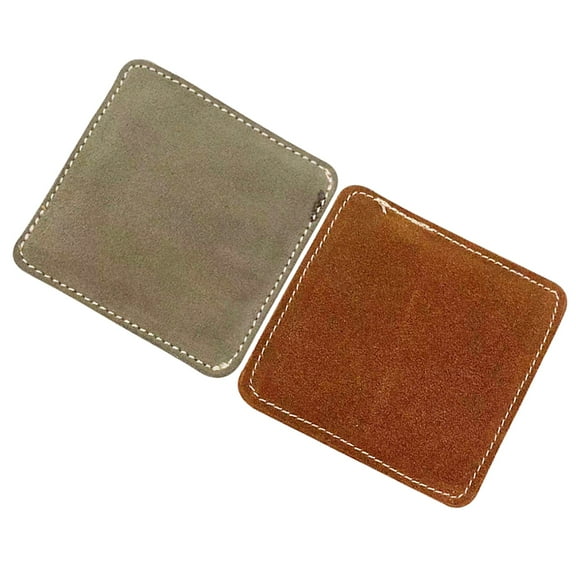 Phenofice 2Pcs Pool Cue Towel Billiard Cue Polishing Towel Coffee Brown Surface Velvet Rough