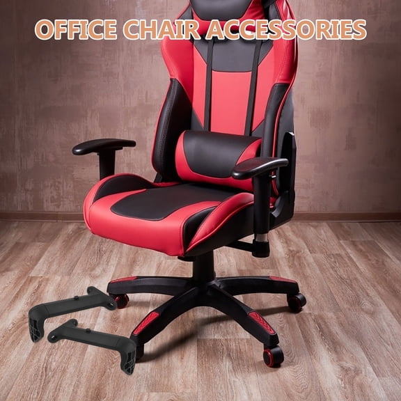 Phenofice 2-Pack Black Armrest Mount Frames Replacement for Swivel Office Chairs with Ergonomic Comfort and Support
