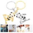 thumbnail image 1 of Phenofice 2Pcs Cartoon Animal Key Chain Metal Key Organizer For Students And Family Members, 1 of 8