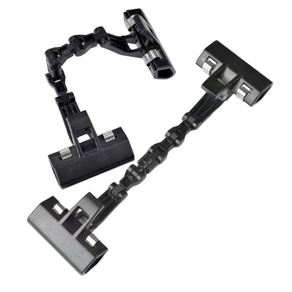 Phenofice 2Pcs Double Opening Clamp Black Adjustable Flexible Sketch Board Clip for Art Reference Display