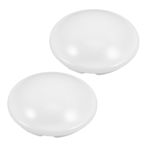 Phenofice Elegant White Pc Ceiling Light Fixture Cover, Easy Install, Universal Fit, 2Pcs