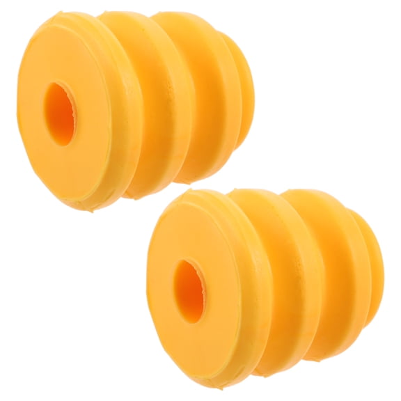 Phenofice 2Pcs Front Suspension Stabilizer Bumpers in Yellow Polyurethane for Universal Car Shock Absorption